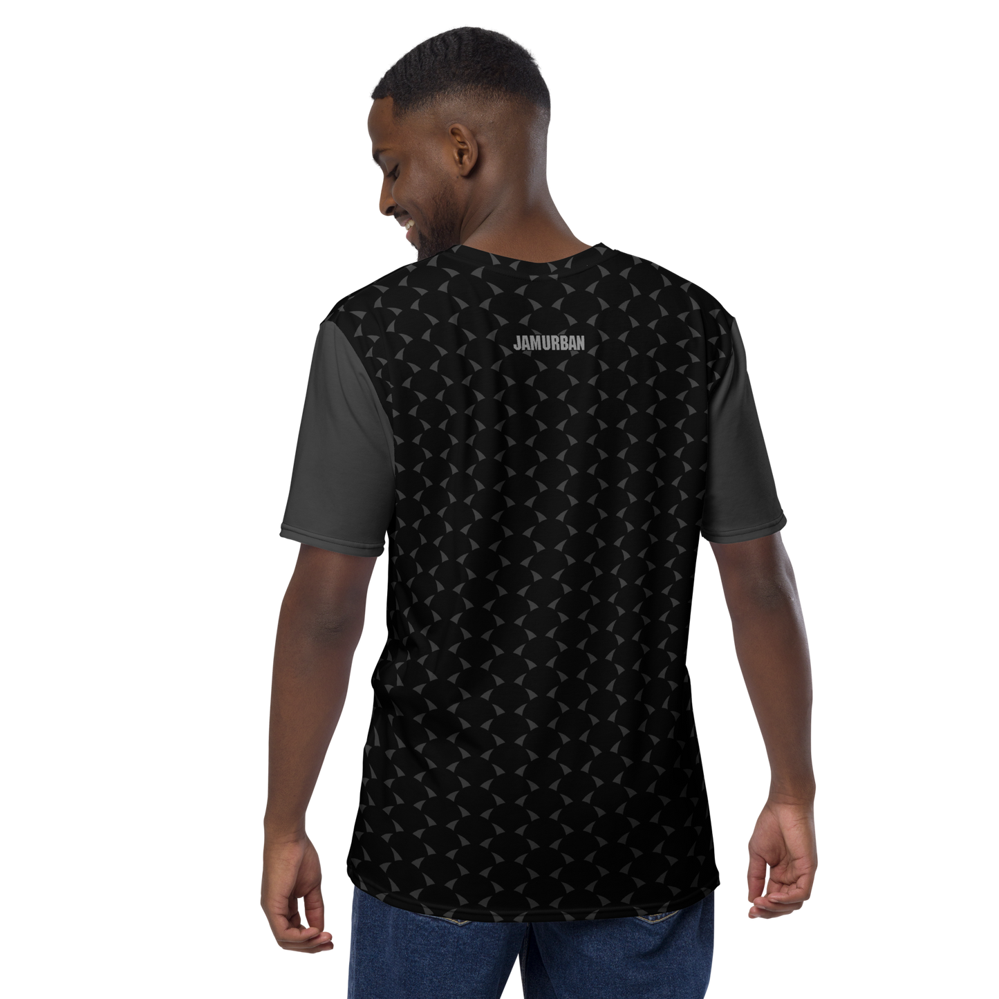 JA's (just awesome) Men's T-shirt. Black+Eclipse