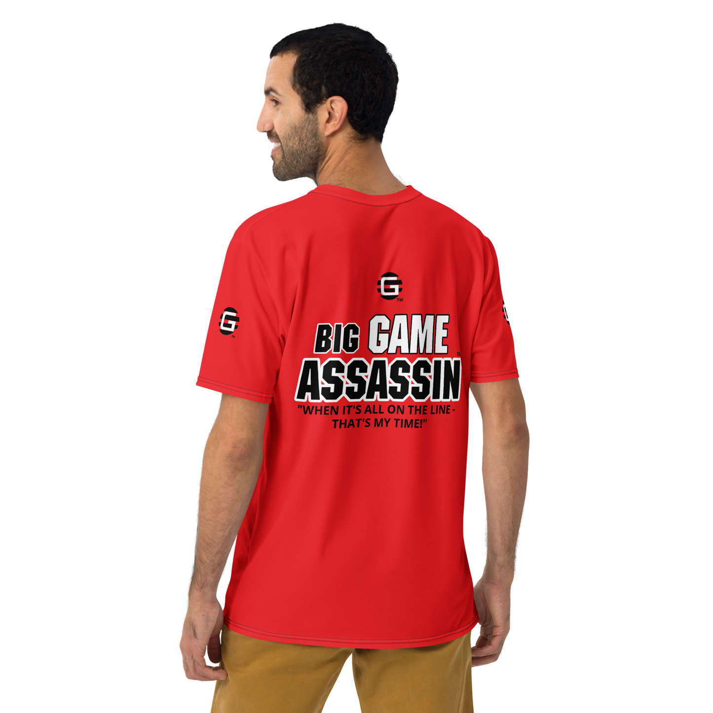BIG GAME ASSASSIN ® Men's t-shirt (Alizarin).
