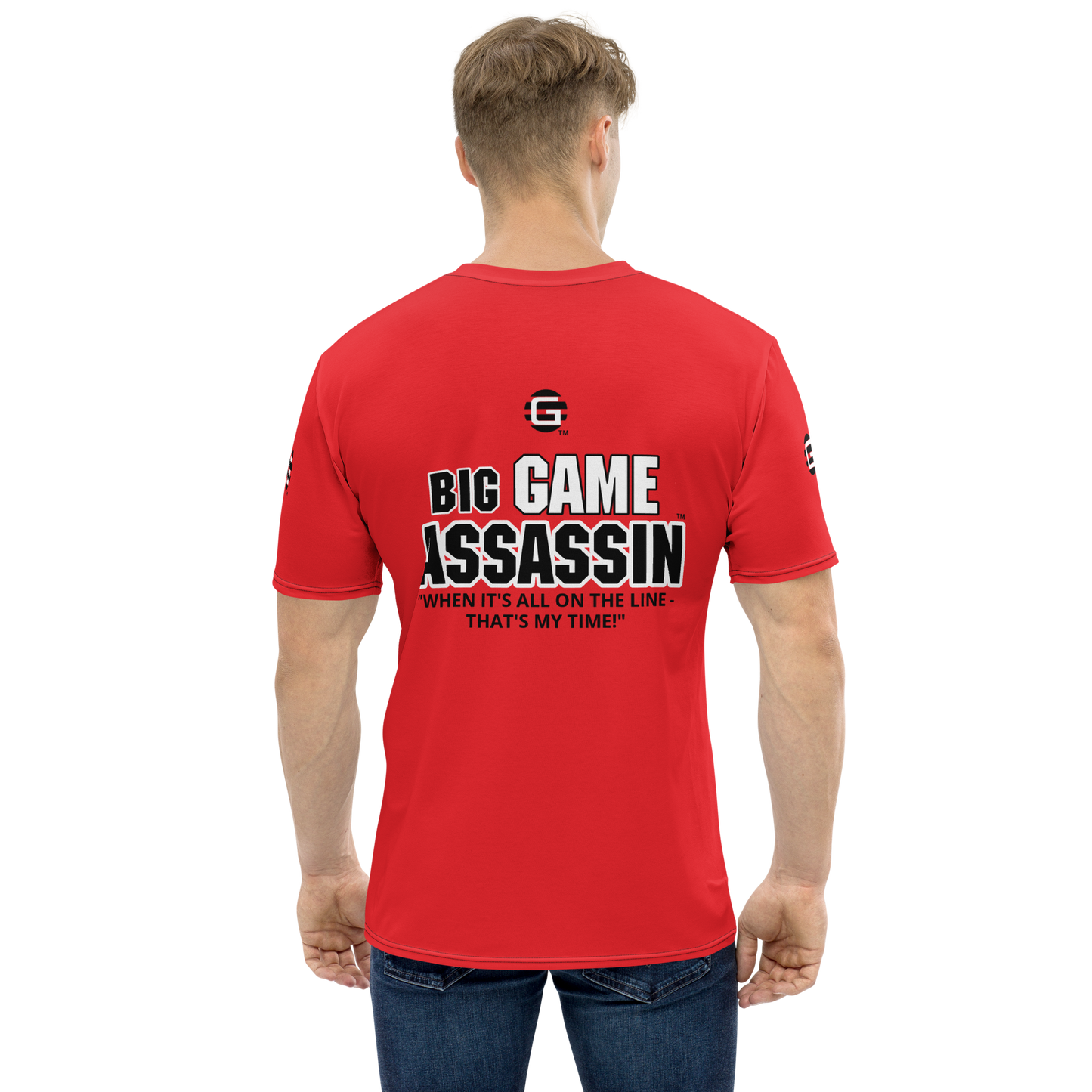 BIG GAME ASSASSIN ® Men's t-shirt (Alizarin).
