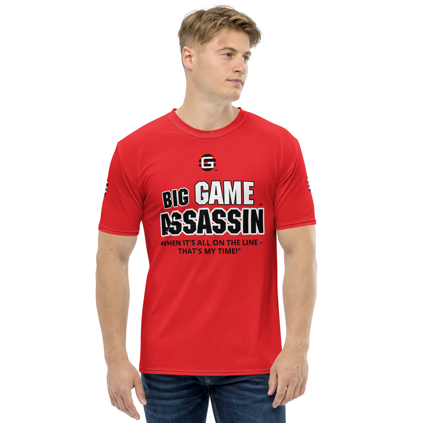 BIG GAME ASSASSIN ® Men's t-shirt (Alizarin).