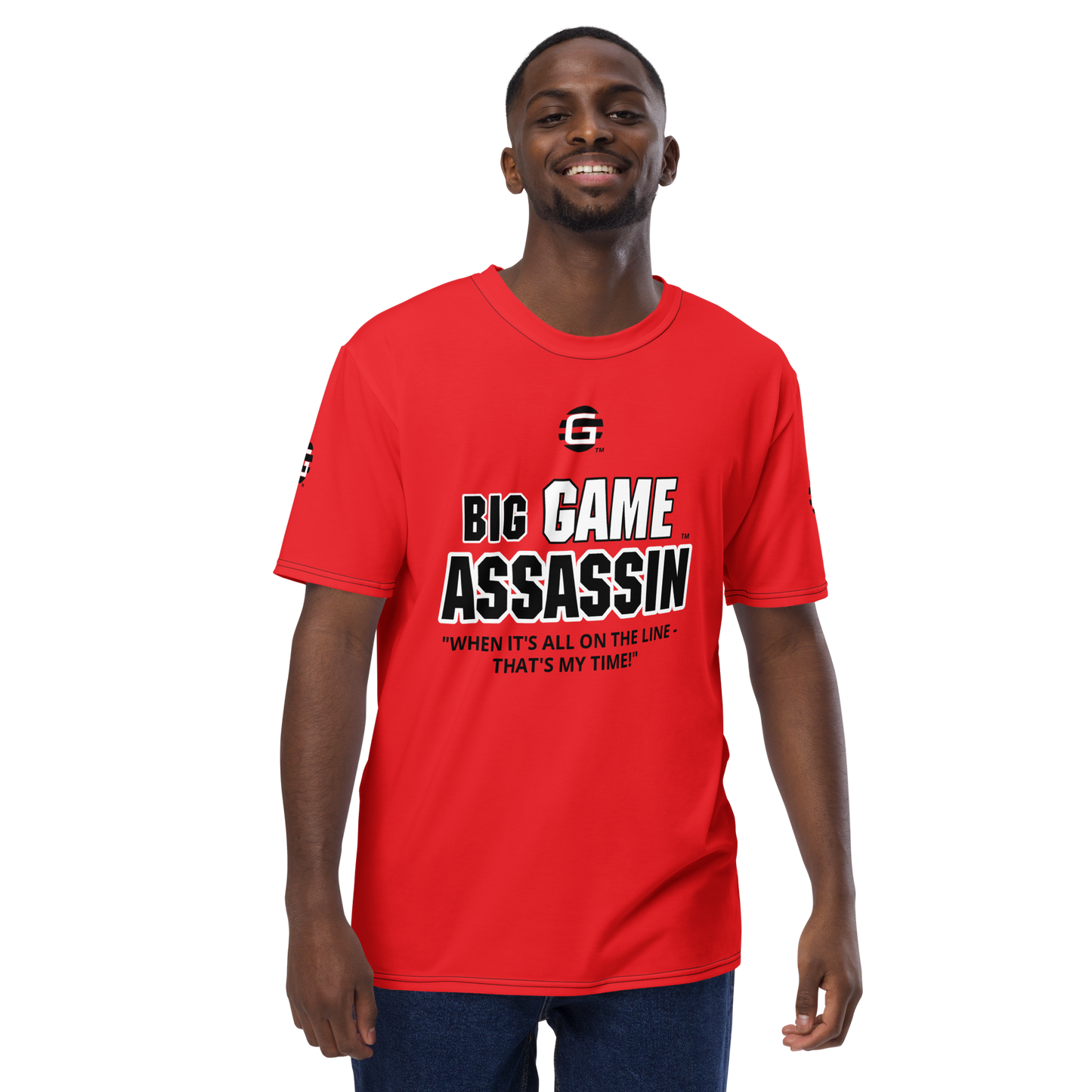 BIG GAME ASSASSIN ® Men's t-shirt (Alizarin).