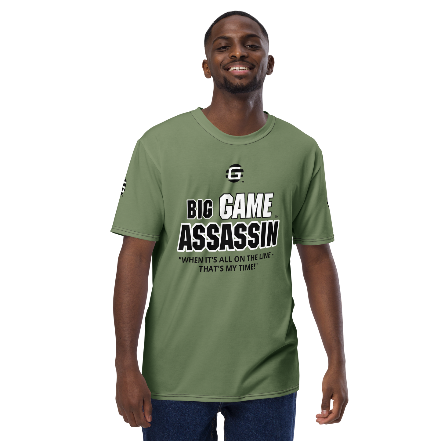 BIG GAME ASSASSIN ® Men's t-shirt (CAMOUFLAGE GREEN).