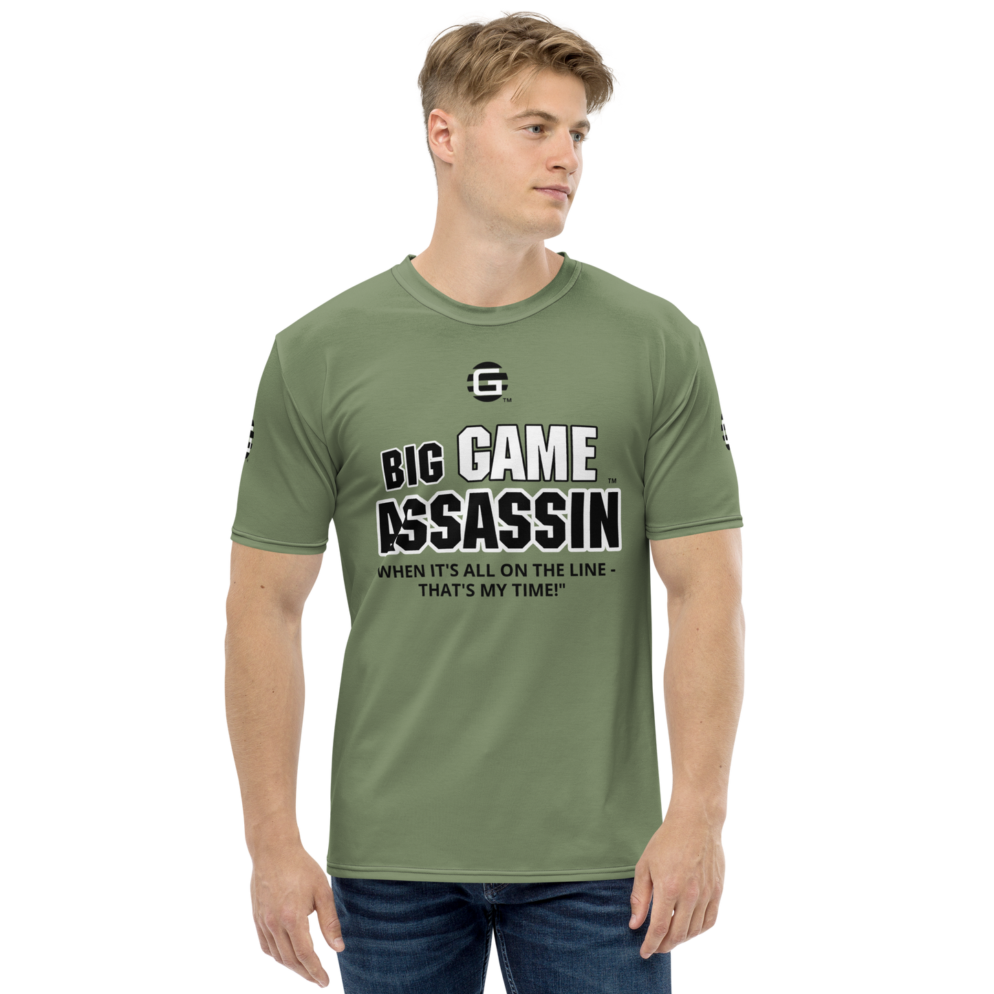 BIG GAME ASSASSIN ® Men's t-shirt (CAMOUFLAGE GREEN).