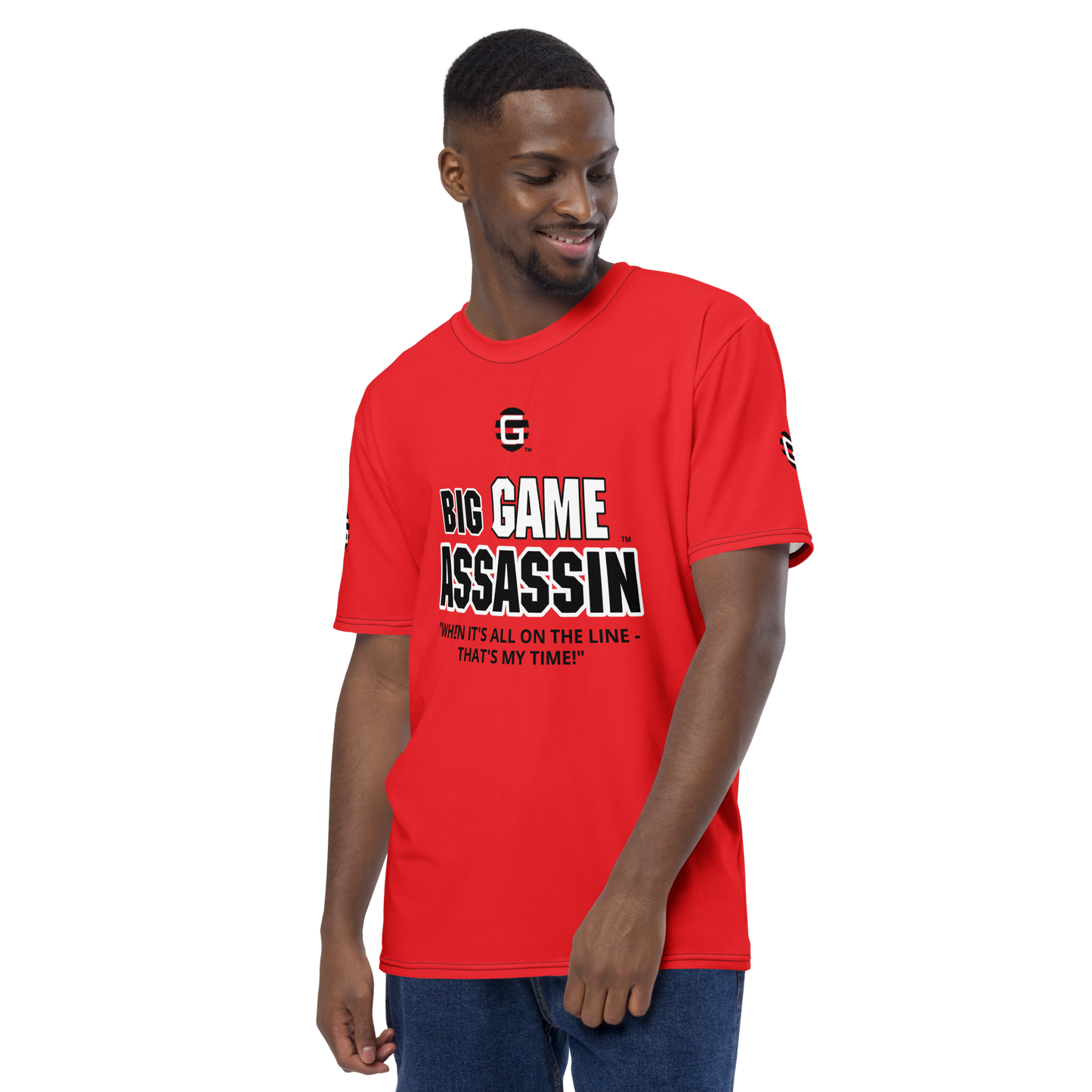 BIG GAME ASSASSIN ® Men's t-shirt (Alizarin).