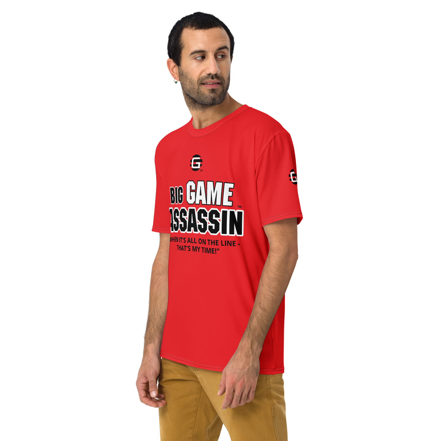 BIG GAME ASSASSIN ® Men's t-shirt (Alizarin).