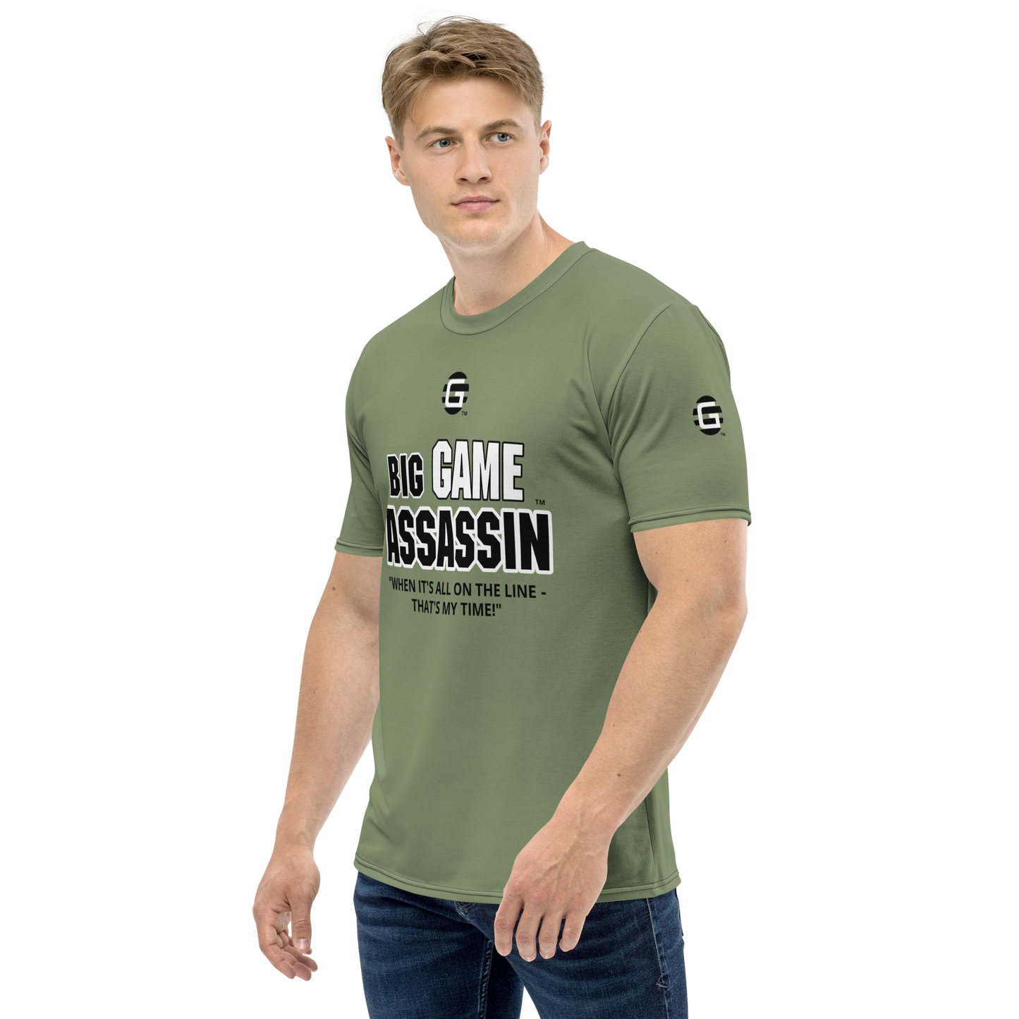 BIG GAME ASSASSIN ® Men's t-shirt (CAMOUFLAGE GREEN).