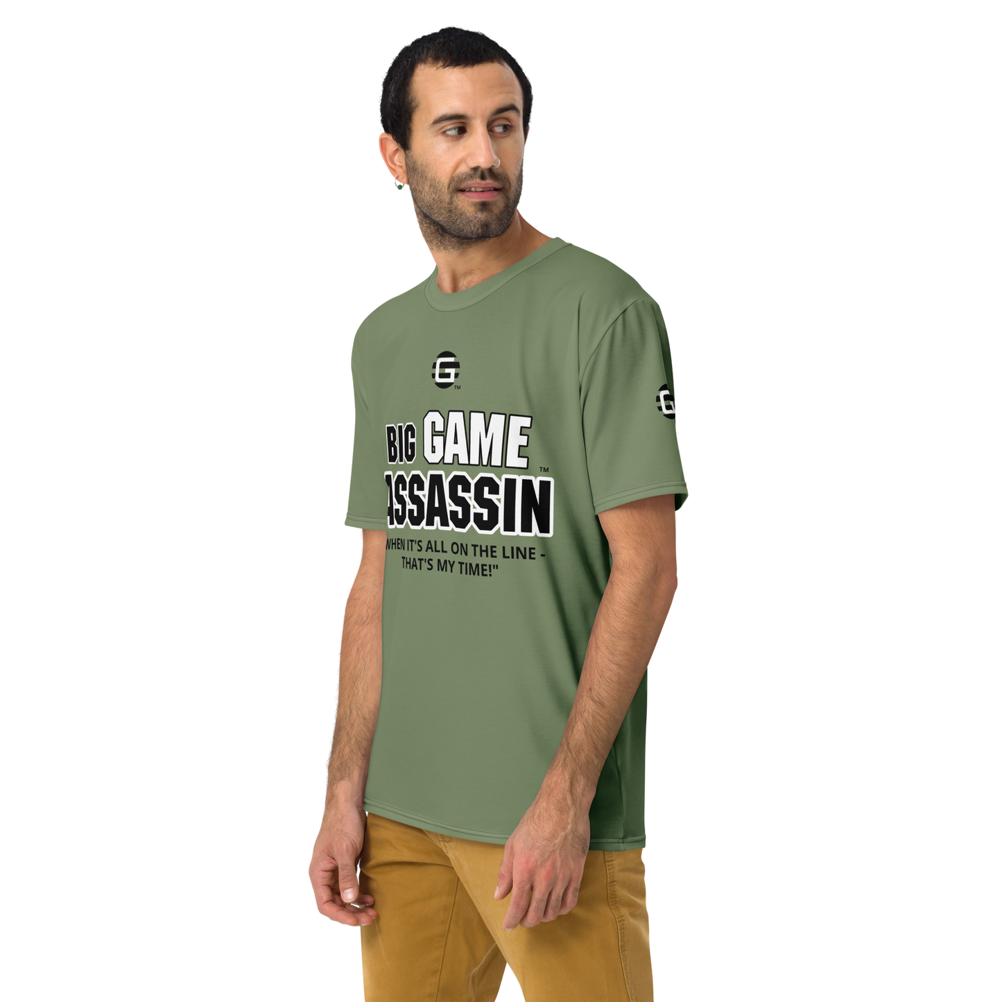 BIG GAME ASSASSIN ® Men's t-shirt (CAMOUFLAGE GREEN).