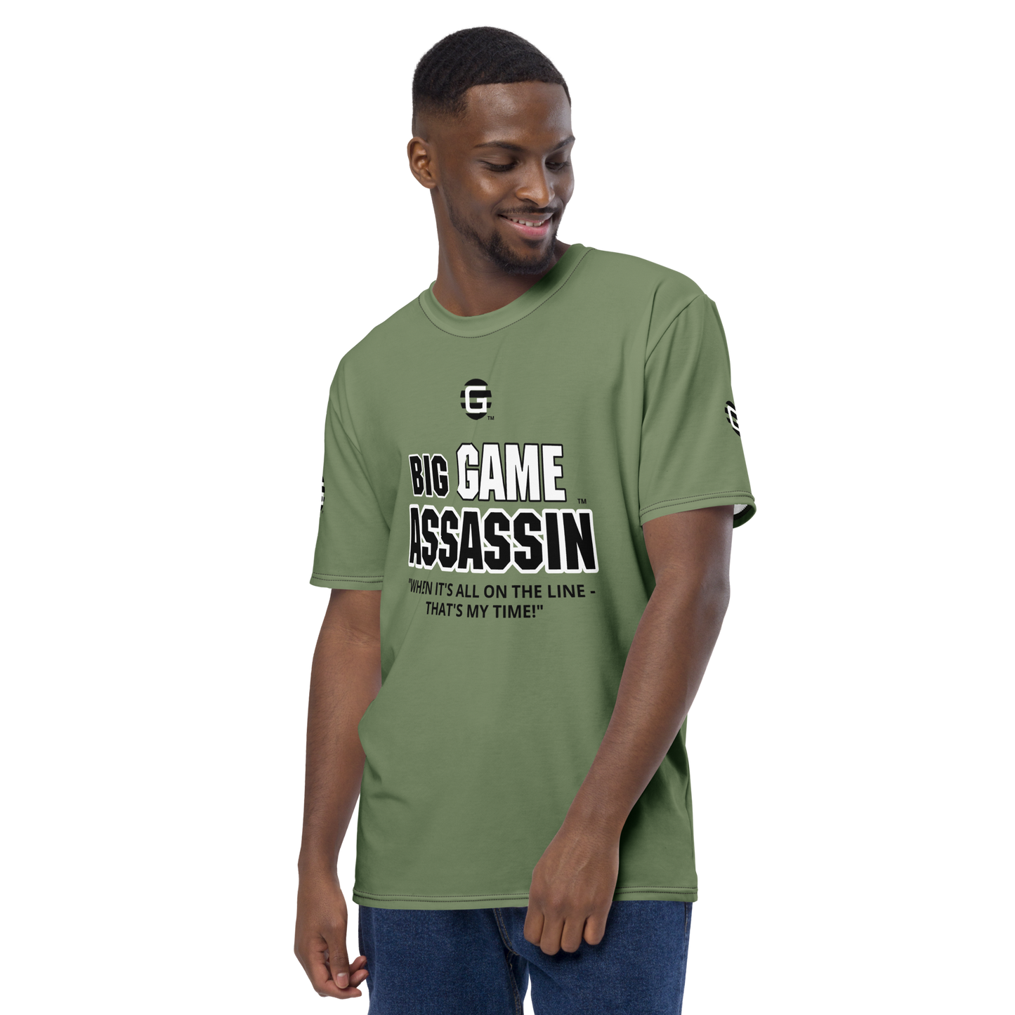 BIG GAME ASSASSIN ® Men's t-shirt (CAMOUFLAGE GREEN).