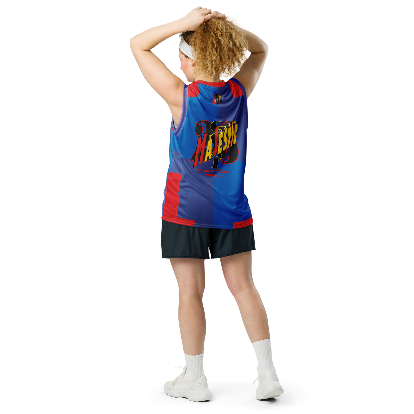 MAJESTIC SIX(6) UNISEX BASKETBALL JERSEY (MJ's GOAT) Mariner, Moody blue, Navy blue,Alizarin.