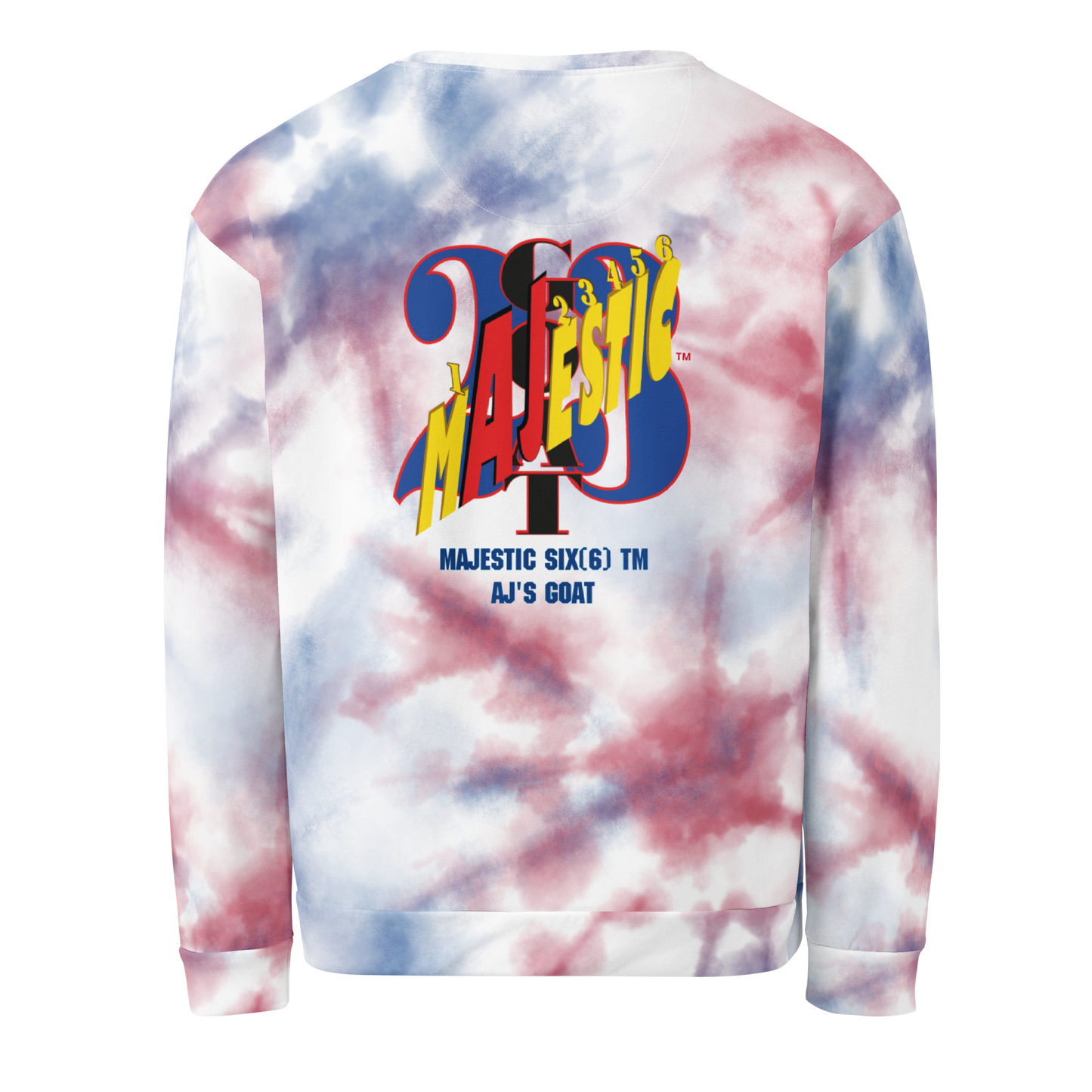 MAJESTIC SIX(6) tm Unisex Sweatshirt (AJ's GOAT). Tie-Dye
