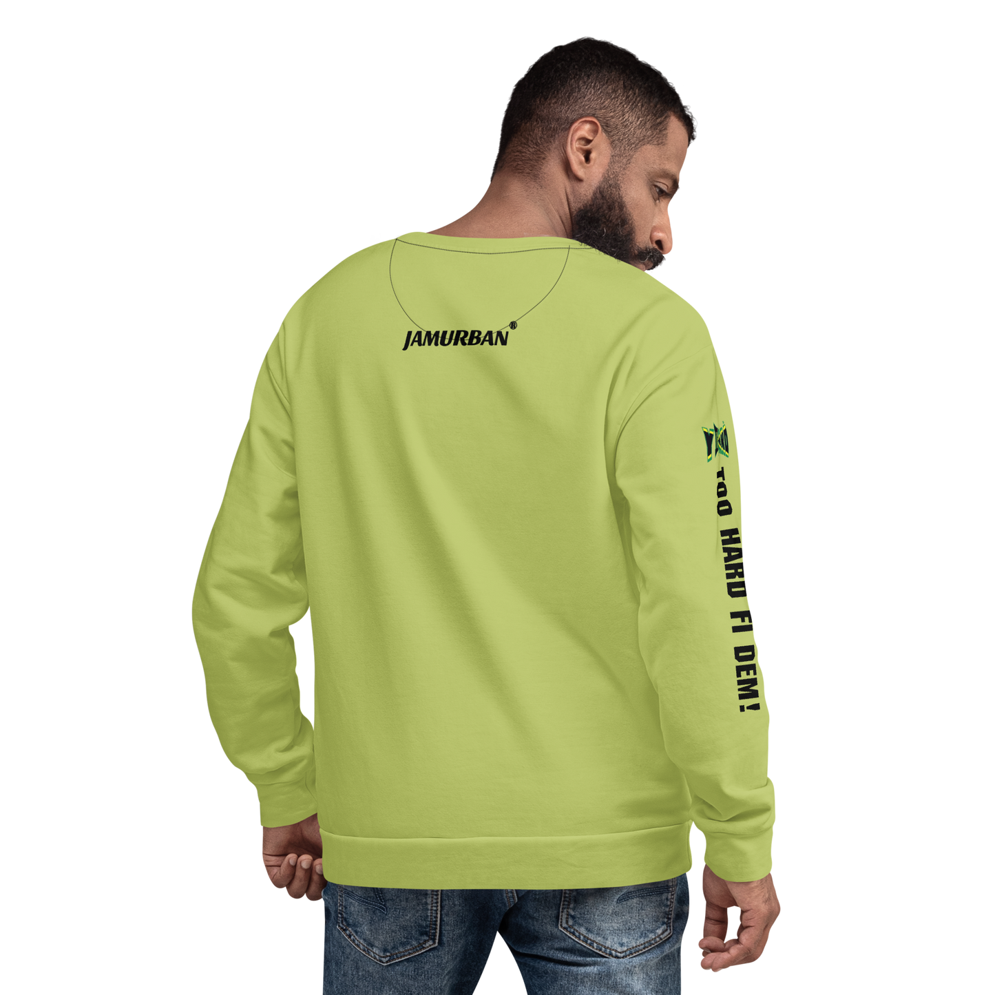 YHARD "TOO HARD FI DEM" Unisex Sweatshirt (Wild Willow)