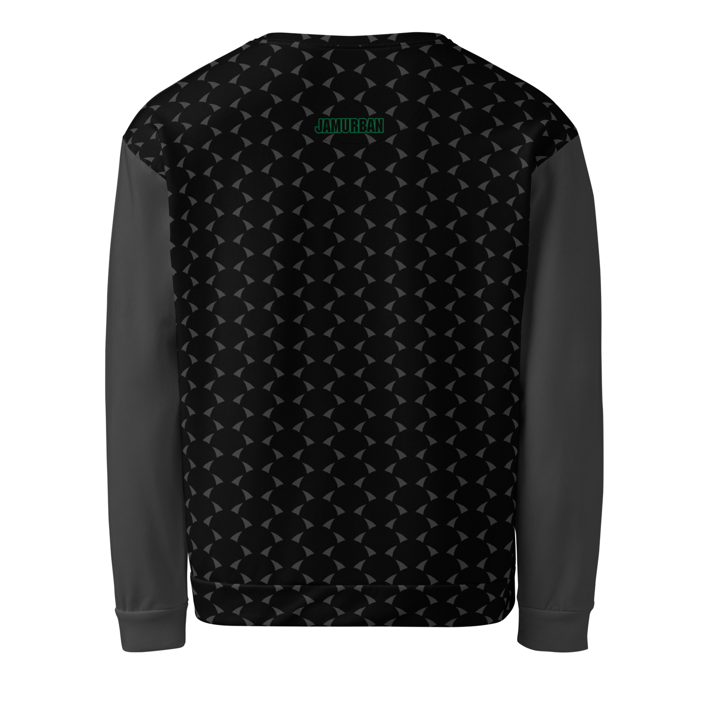 JA's (just awesome) Unisex Sweatshirt. Black+Eclipse