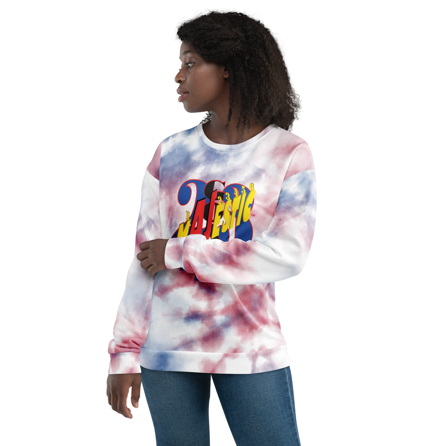MAJESTIC SIX(6) tm Unisex Sweatshirt (AJ's GOAT). Tie-Dye