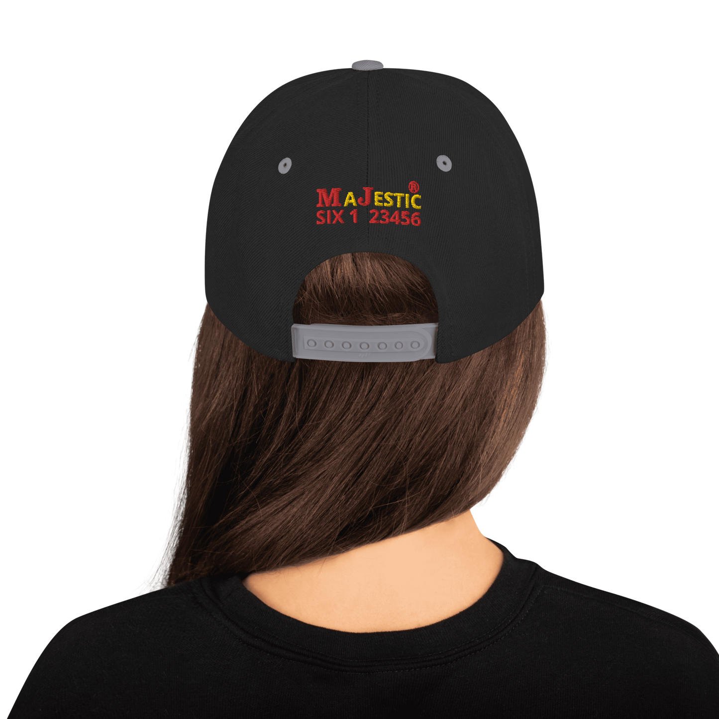 MAJESTIC SIX ® MJ's G.O.A.T - Snapback Hat (royal blue+black+black and silver+black and red and more). One size.