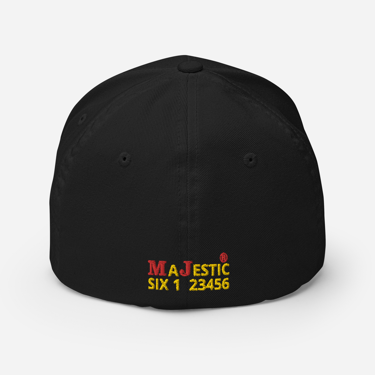 MAJESTIC SIX (6) ® MJ's G.O.A.T - Closed back Twill Cap (black/white/blue/grey) - sizes SM/M and L/XL