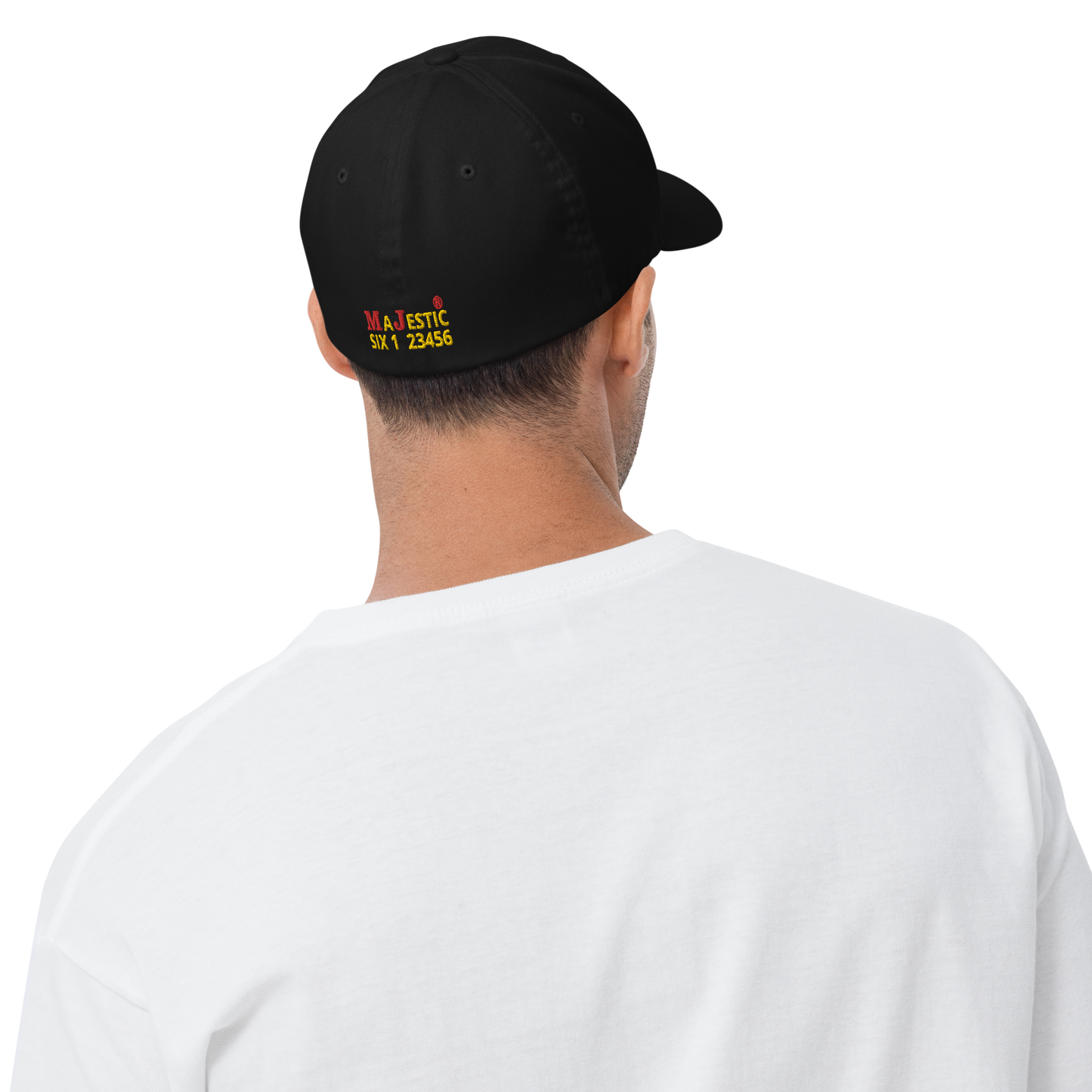 MAJESTIC SIX (6) ® MJ's G.O.A.T - Closed back Twill Cap (black/white/blue/grey) - sizes SM/M and L/XL