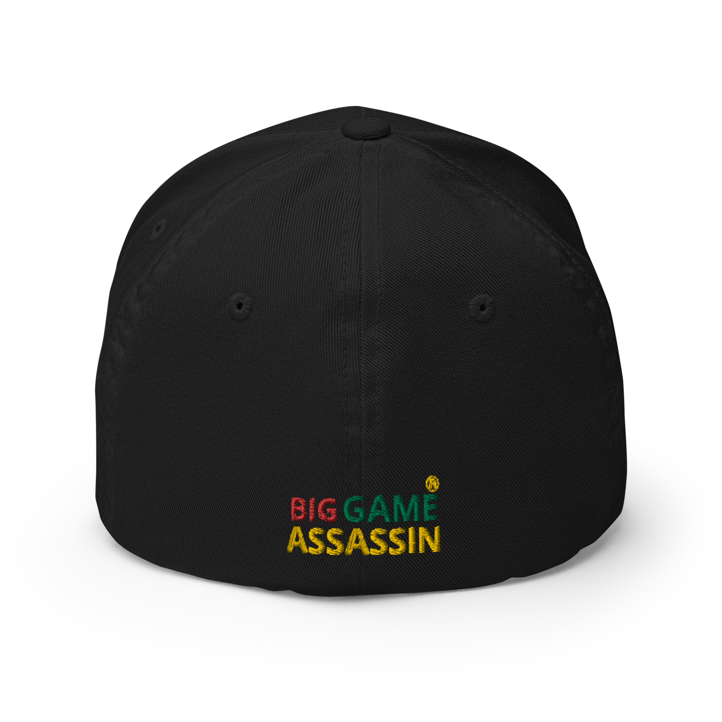 BIG GAME ASSASSIN ® Closed back Cap. Available in Black/Grey/Dark Grey and White. Sizes SM/M and L/XL.