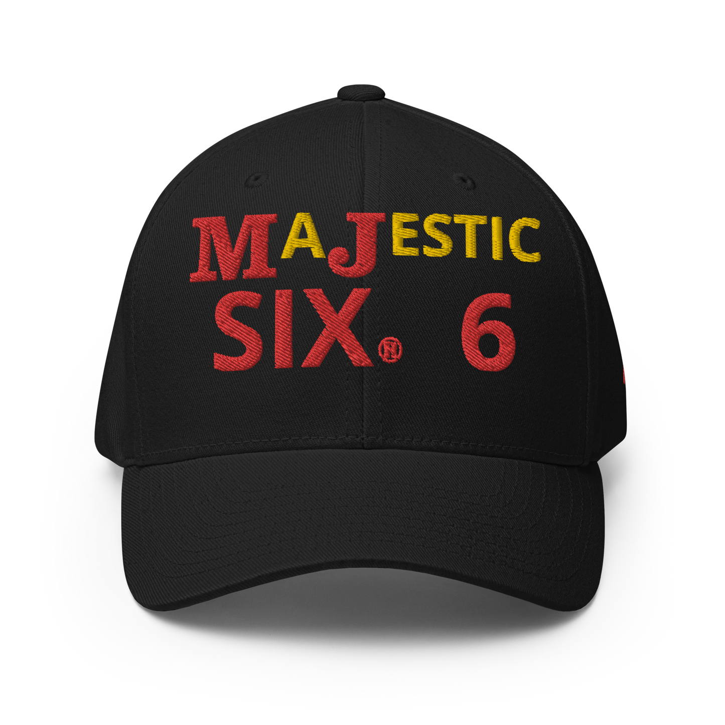 MAJESTIC SIX (6) ® MJ's G.O.A.T - Closed back Twill Cap (black/white/blue/grey) - sizes SM/M and L/XL