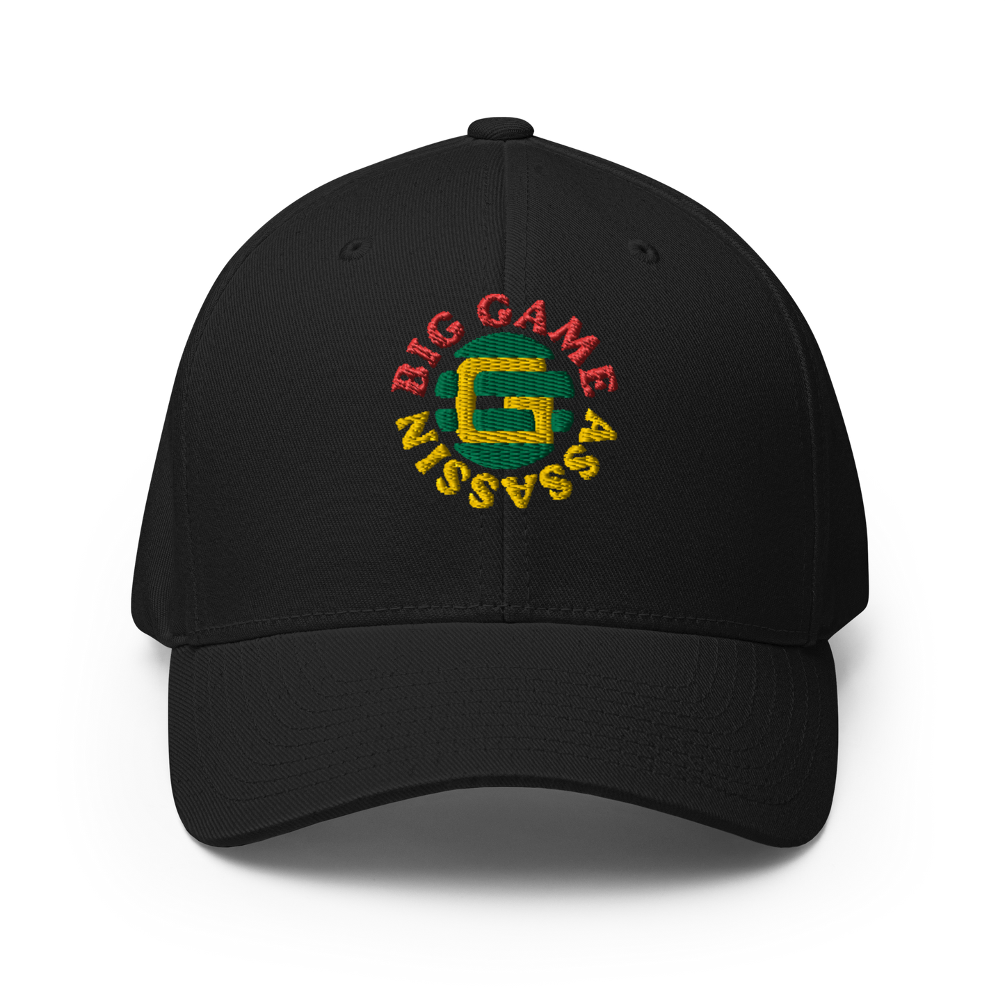 BIG GAME ASSASSIN ® Closed back Cap. Available in Black/Grey/Dark Grey and White. Sizes SM/M and L/XL.