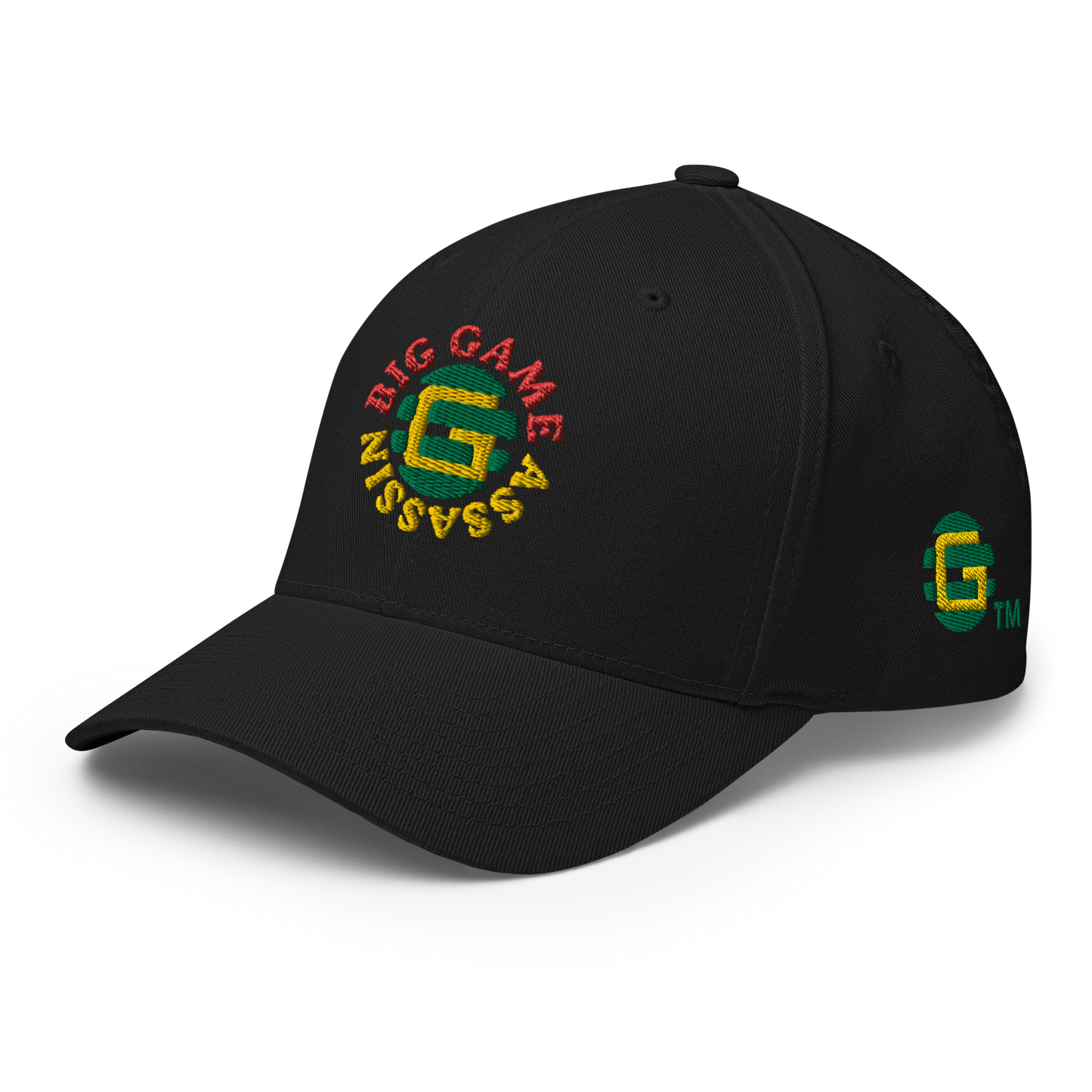 BIG GAME ASSASSIN ® Closed back Cap. Available in Black/Grey/Dark Grey and White. Sizes SM/M and L/XL.