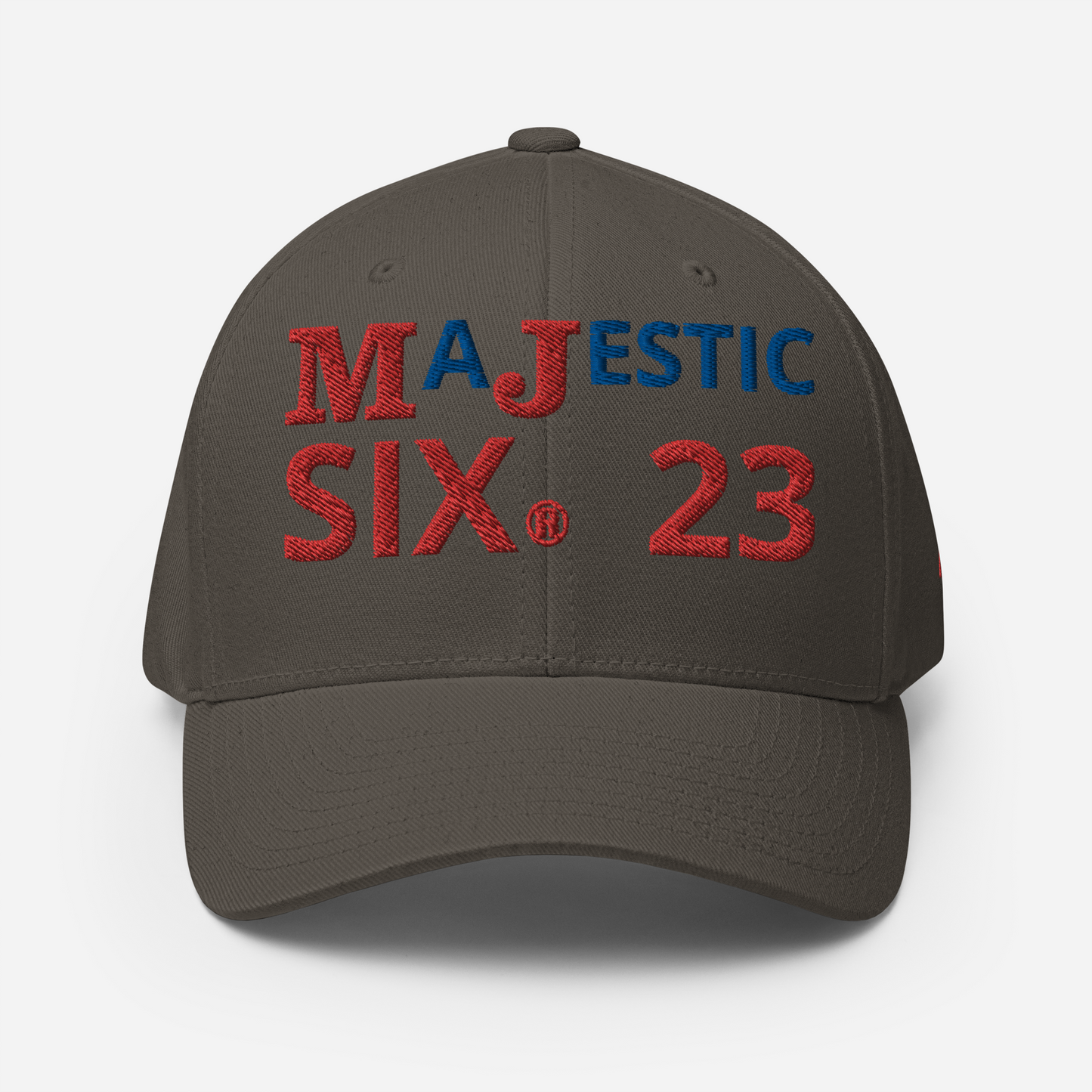 MAJESTIC SIX® (23) MJ's G.O.A.T. - CLOSED BACK CAP. SIZES S/M and L/XL. AVAILABLE IN BLACK, WHITE, DARK GREY, GREY AND DARK NAVY.