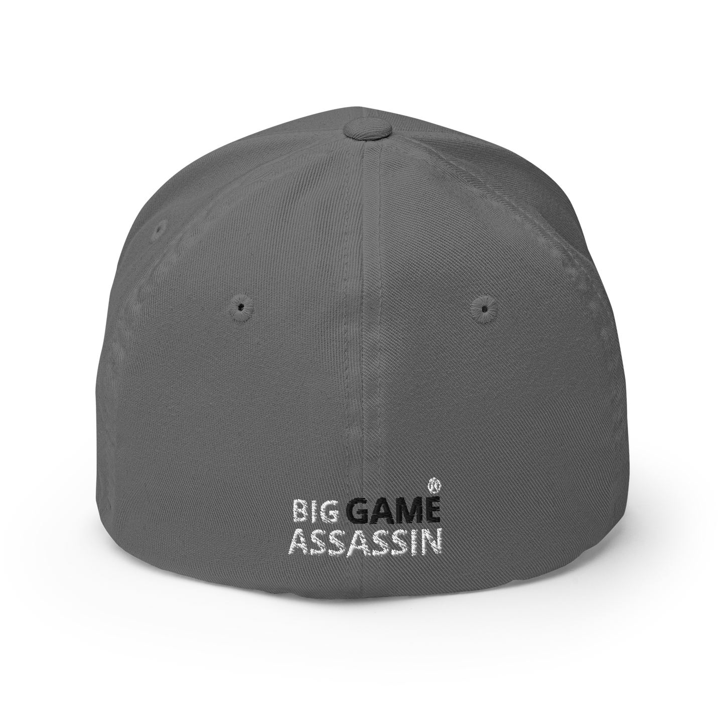 BIG GAME ASSASSIN ® Closed back Cap. Available in Red and Grey (black+white logo). Sizes S/M and L/XL.