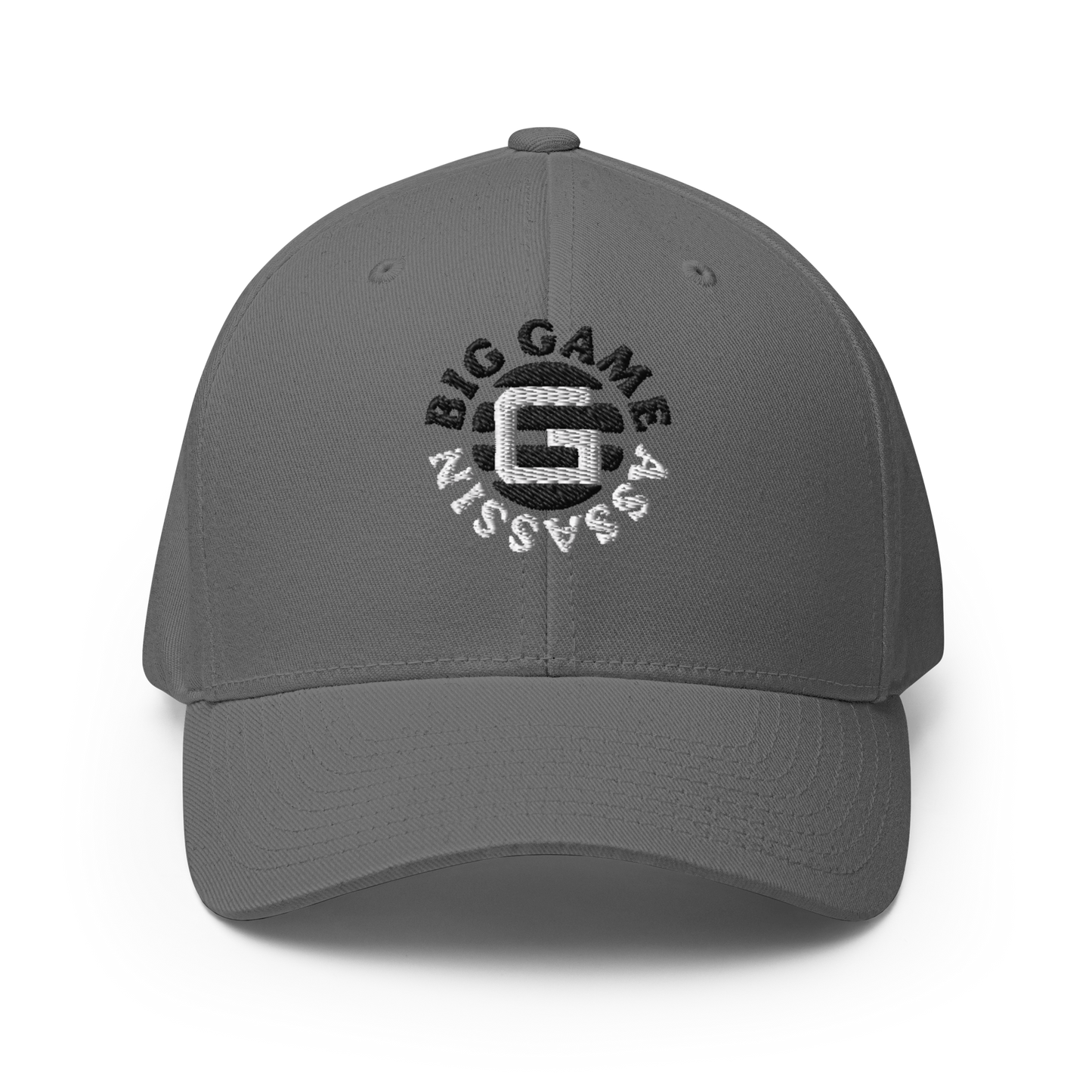 BIG GAME ASSASSIN ® Closed back Cap. Available in Red and Grey (black+white logo). Sizes S/M and L/XL.