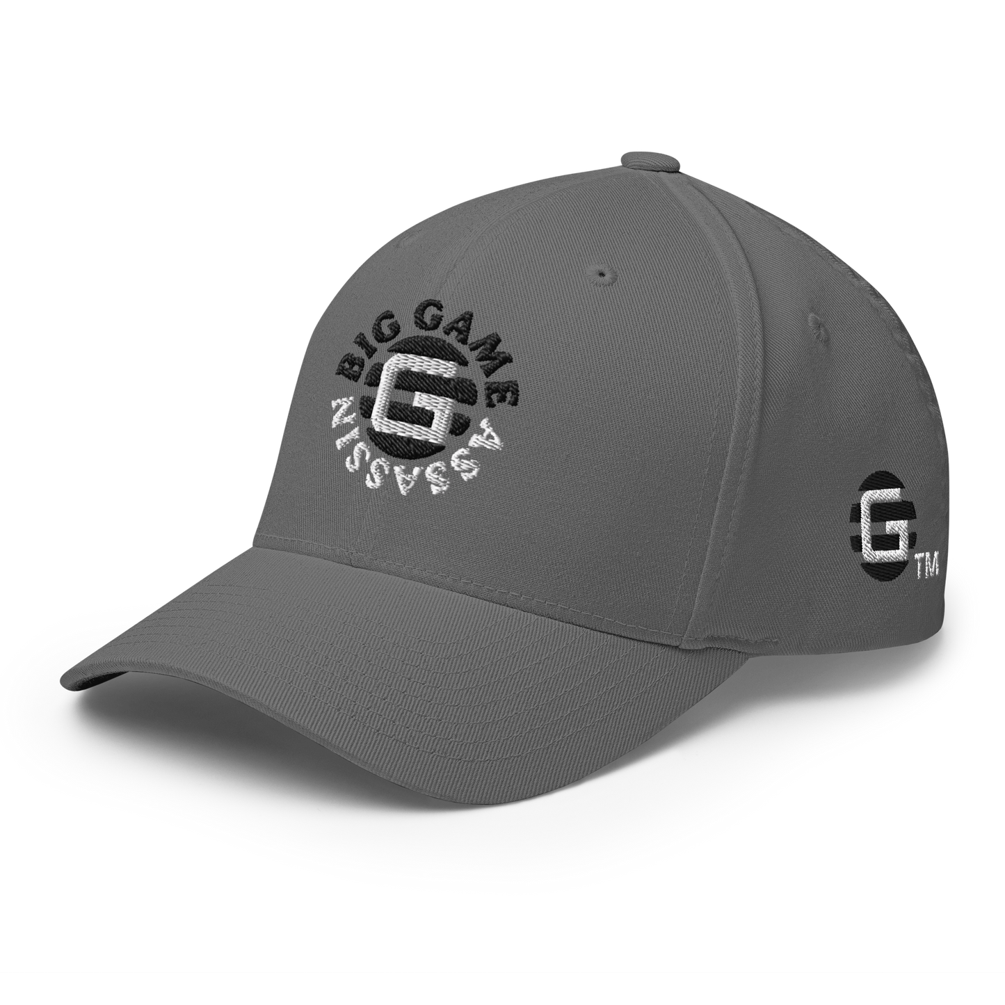 BIG GAME ASSASSIN ® Closed back Cap. Available in Red and Grey (black+white logo). Sizes S/M and L/XL.