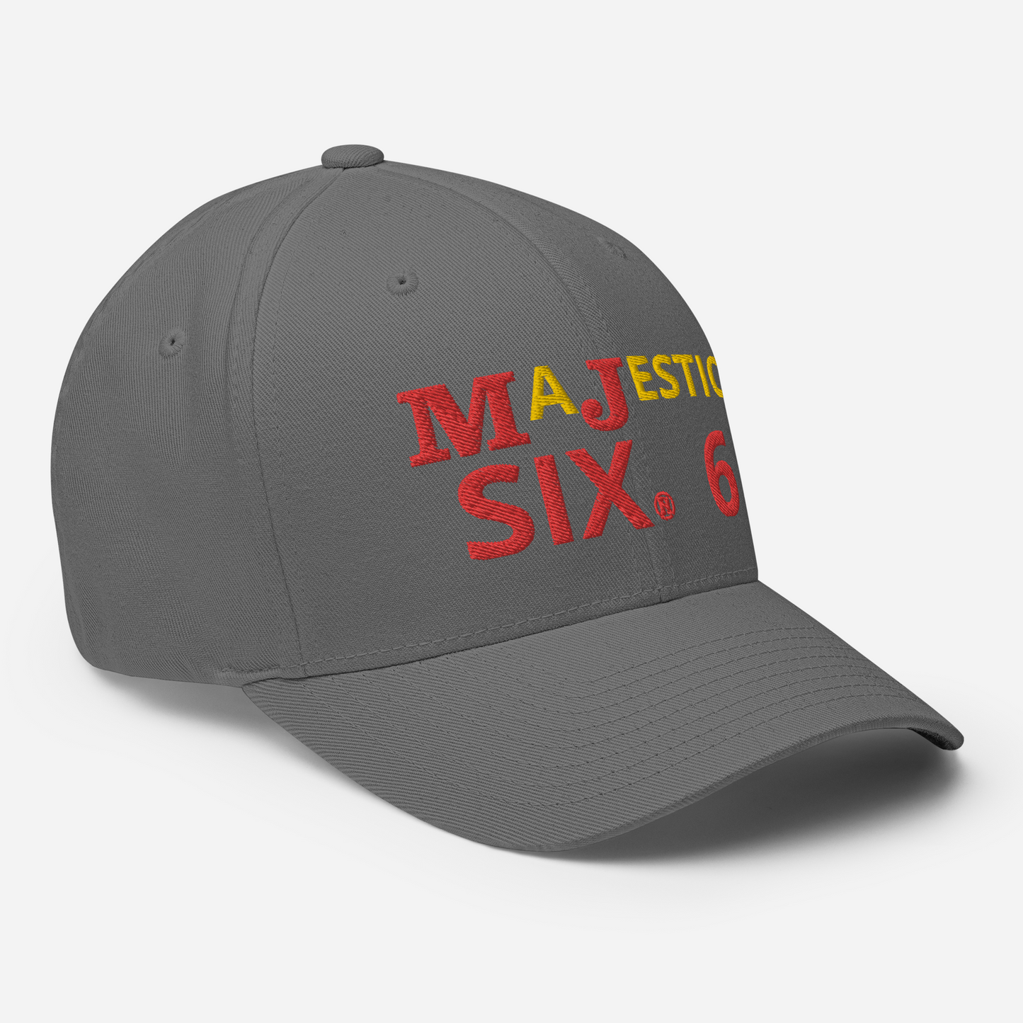 MAJESTIC SIX (6) ® MJ's G.O.A.T - Closed back Twill Cap (black/white/blue/grey) - sizes SM/M and L/XL