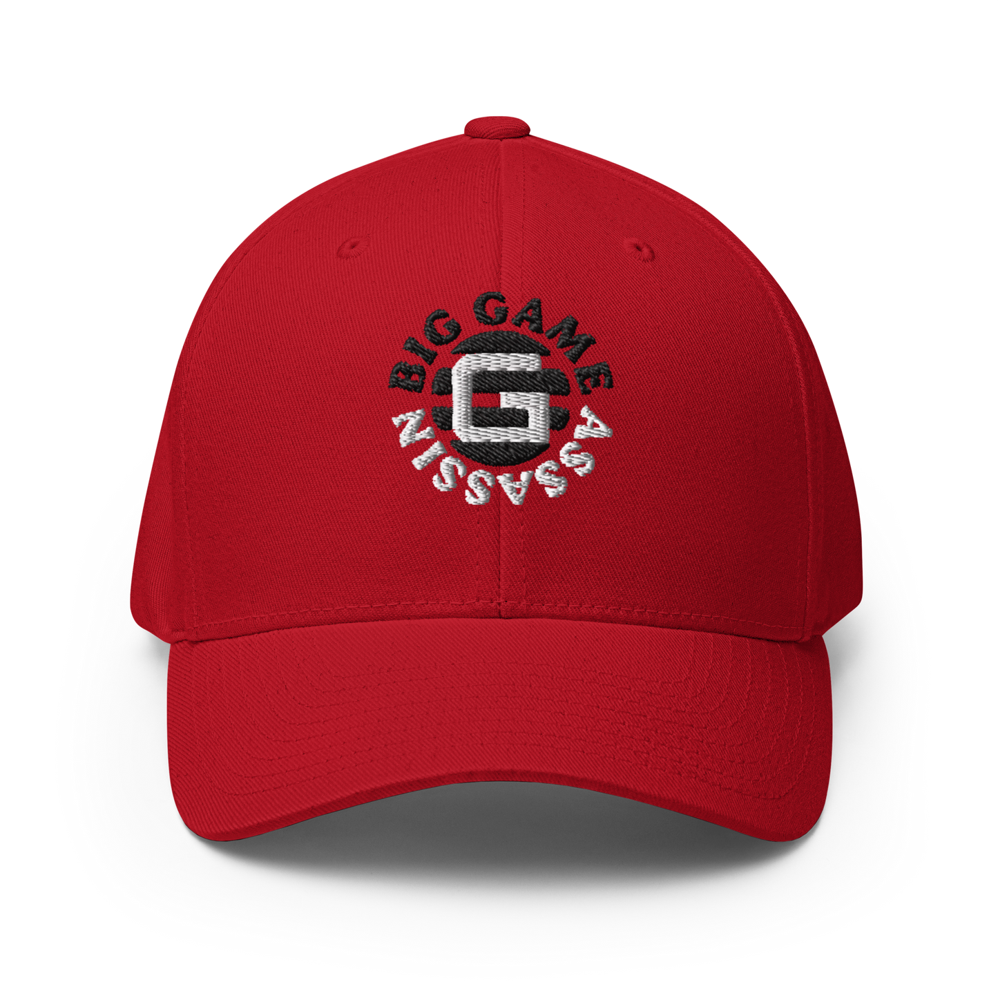 BIG GAME ASSASSIN ® Closed back Cap. Available in Red and Grey (black+white logo). Sizes S/M and L/XL.