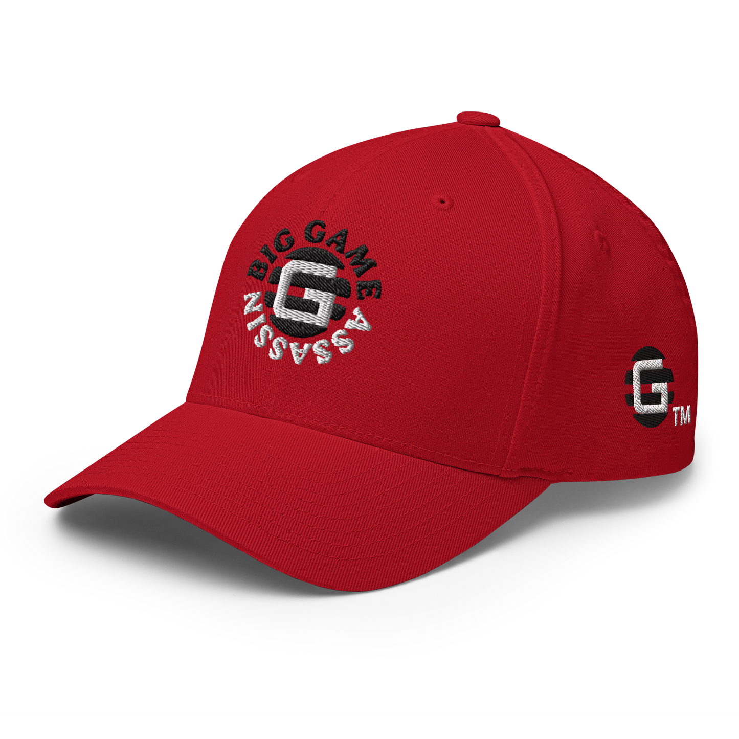 BIG GAME ASSASSIN ® Closed back Cap. Available in Red and Grey (black+white logo). Sizes S/M and L/XL.
