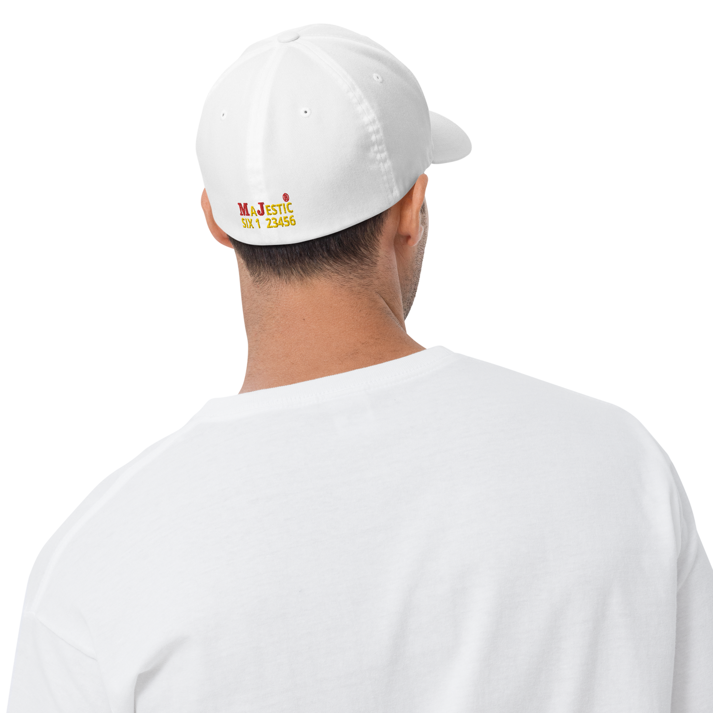 MAJESTIC SIX (6) ® MJ's G.O.A.T - Closed back Twill Cap (black/white/blue/grey) - sizes SM/M and L/XL