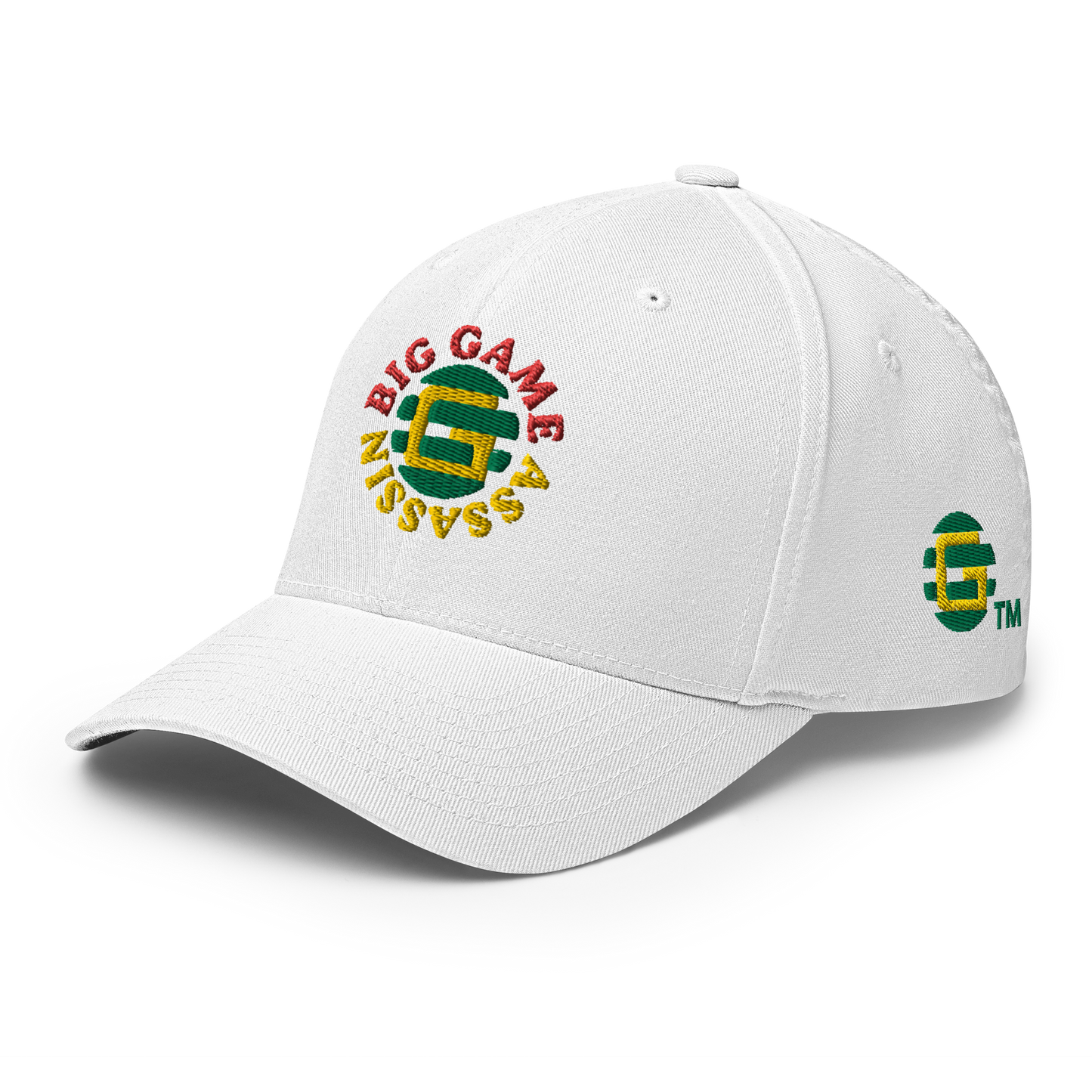 BIG GAME ASSASSIN ® Closed back Cap. Available in Black/Grey/Dark Grey and White. Sizes SM/M and L/XL.