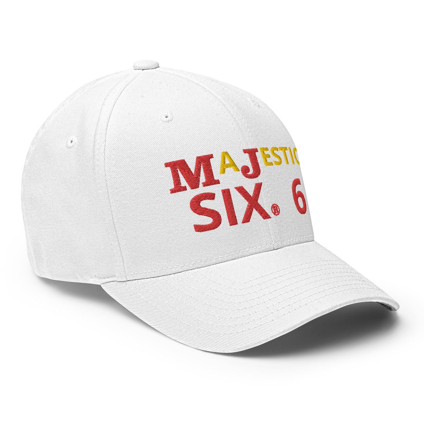 MAJESTIC SIX (6) ® MJ's G.O.A.T - Closed back Twill Cap (black/white/blue/grey) - sizes SM/M and L/XL