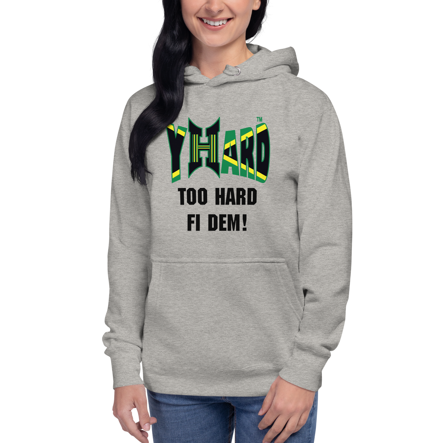 YHARD "TOO HARD FI DEM" Unisex Hoodie (DTG PRINT))