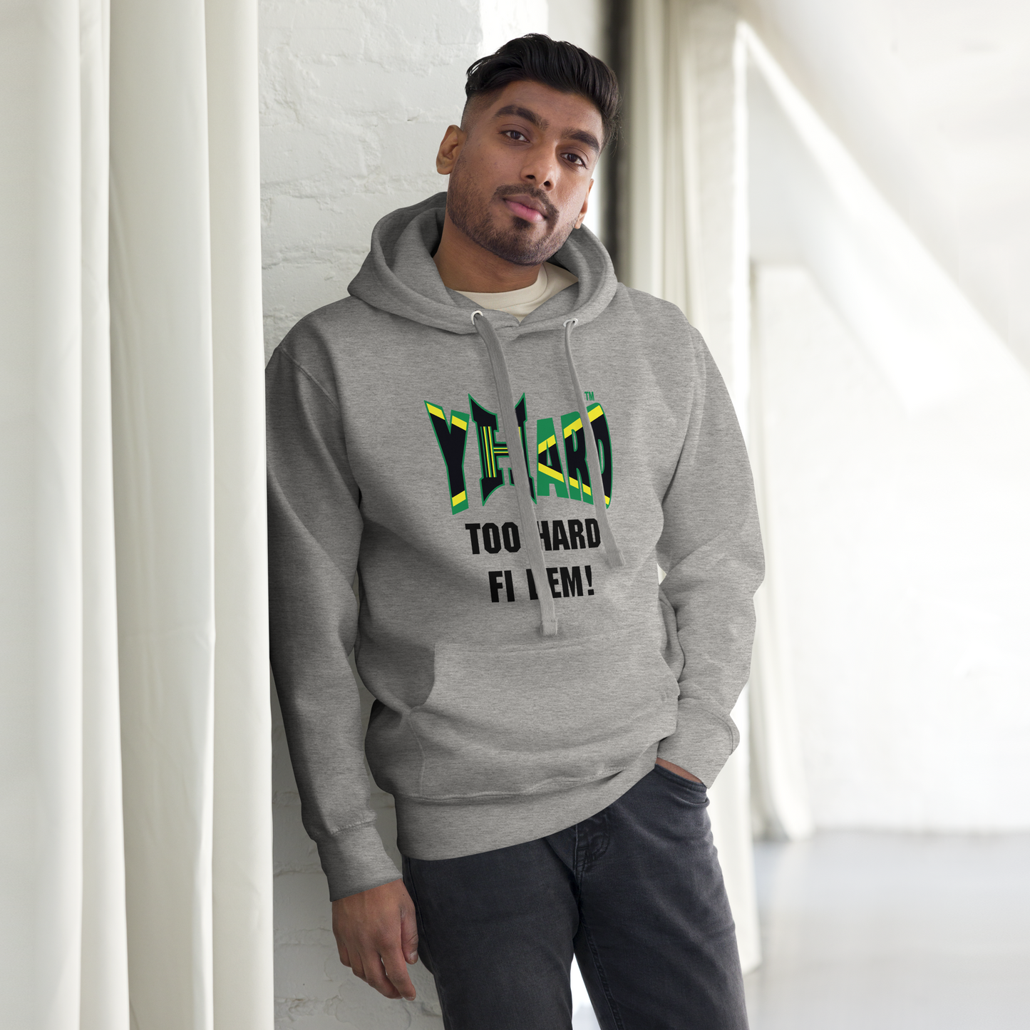 YHARD "TOO HARD FI DEM" Unisex Hoodie (DTG PRINT))