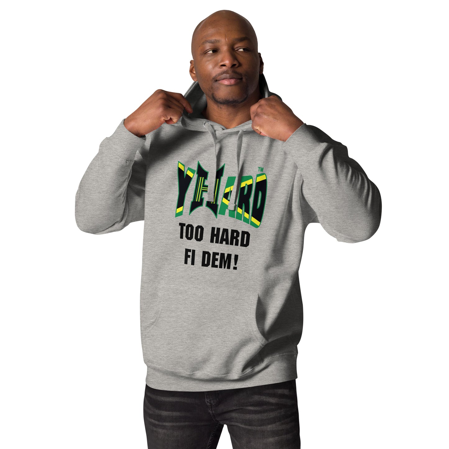 YHARD "TOO HARD FI DEM" Unisex Hoodie (DTG PRINT))