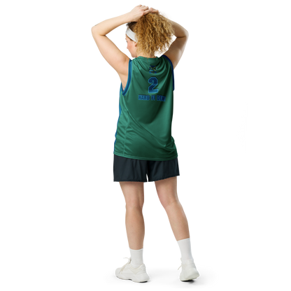 YHARD® "TOO HARD FI DEM" Recycled unisex basketball jersey