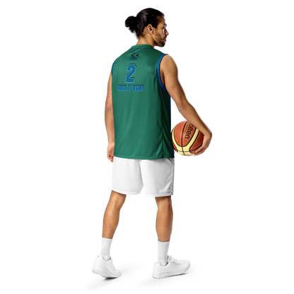 YHARD® "TOO HARD FI DEM" Recycled unisex basketball jersey