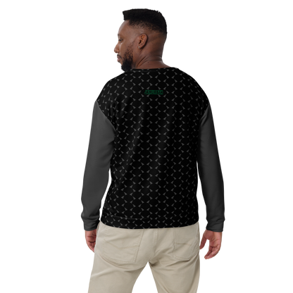 JA's (just awesome) Unisex Sweatshirt. Black+Eclipse
