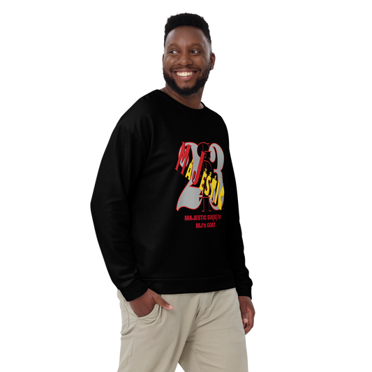MAJESTIC SIX(6) tm Unisex Sweatshirt (MJ's GOAT). BLACK