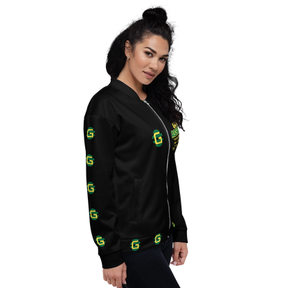 BIG GAME ASSASSIN ® Lightweight Unisex Bomber Jacket (Black).