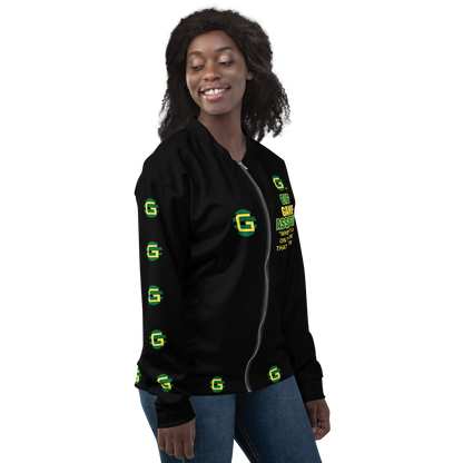 BIG GAME ASSASSIN ® Lightweight Unisex Bomber Jacket (Black).