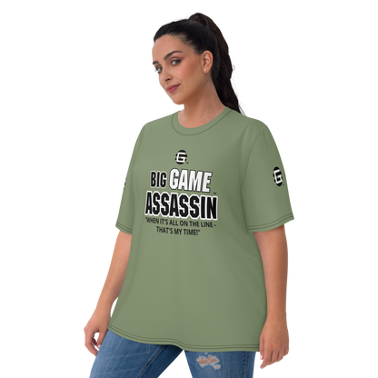 BIG GAME ASSASSIN ® (B.G.A.) Women's T-shirt. Camouflage Green.