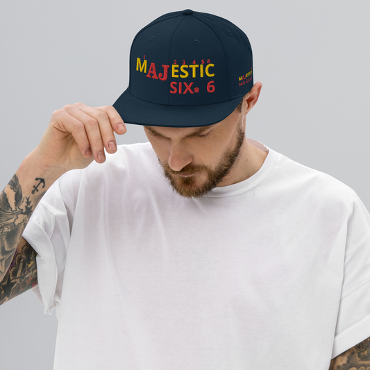 MAJESTIC SIX ® AJ's Snapback Hat (MJ's G.O.A.T.)
