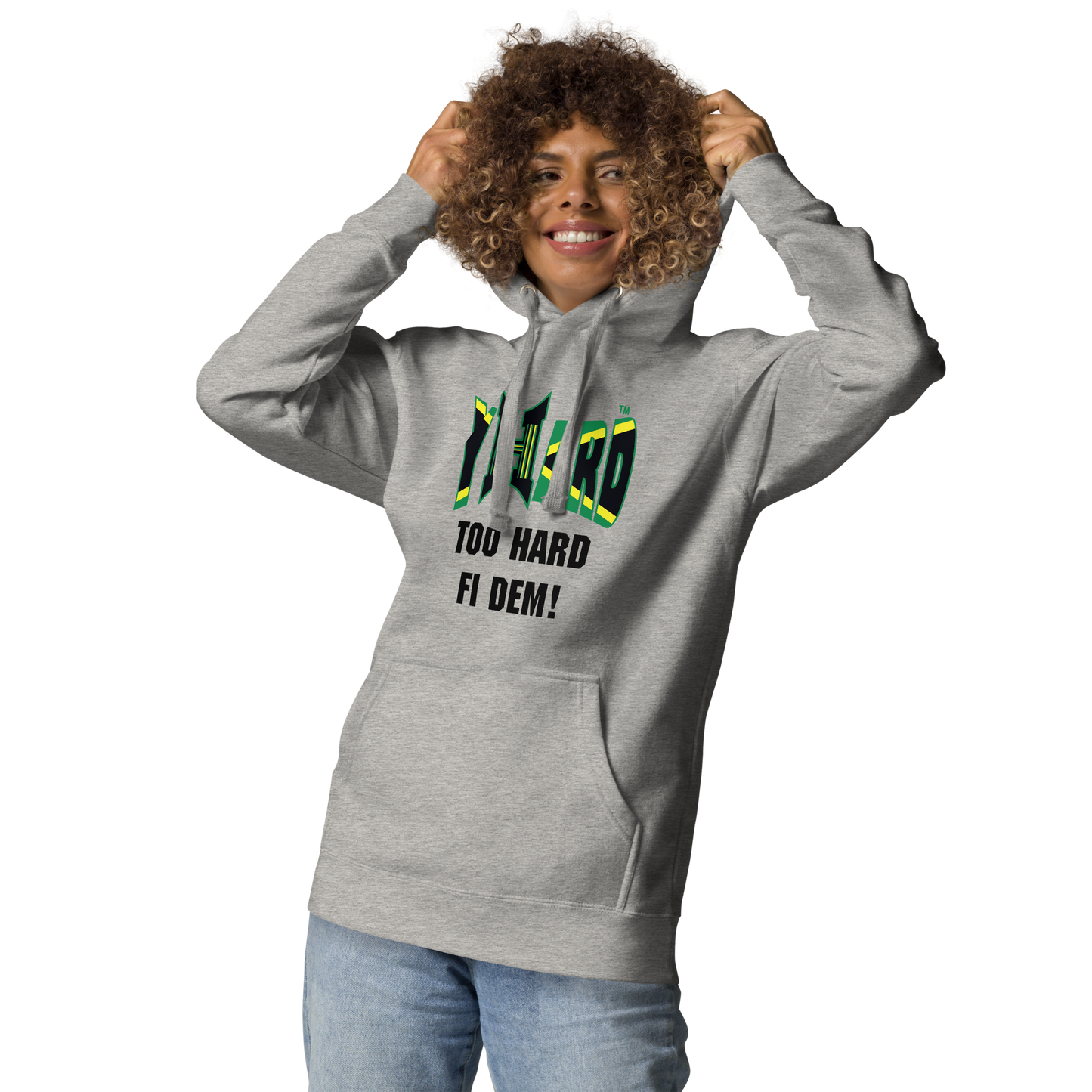 YHARD "TOO HARD FI DEM" Unisex Hoodie (DTG PRINT))